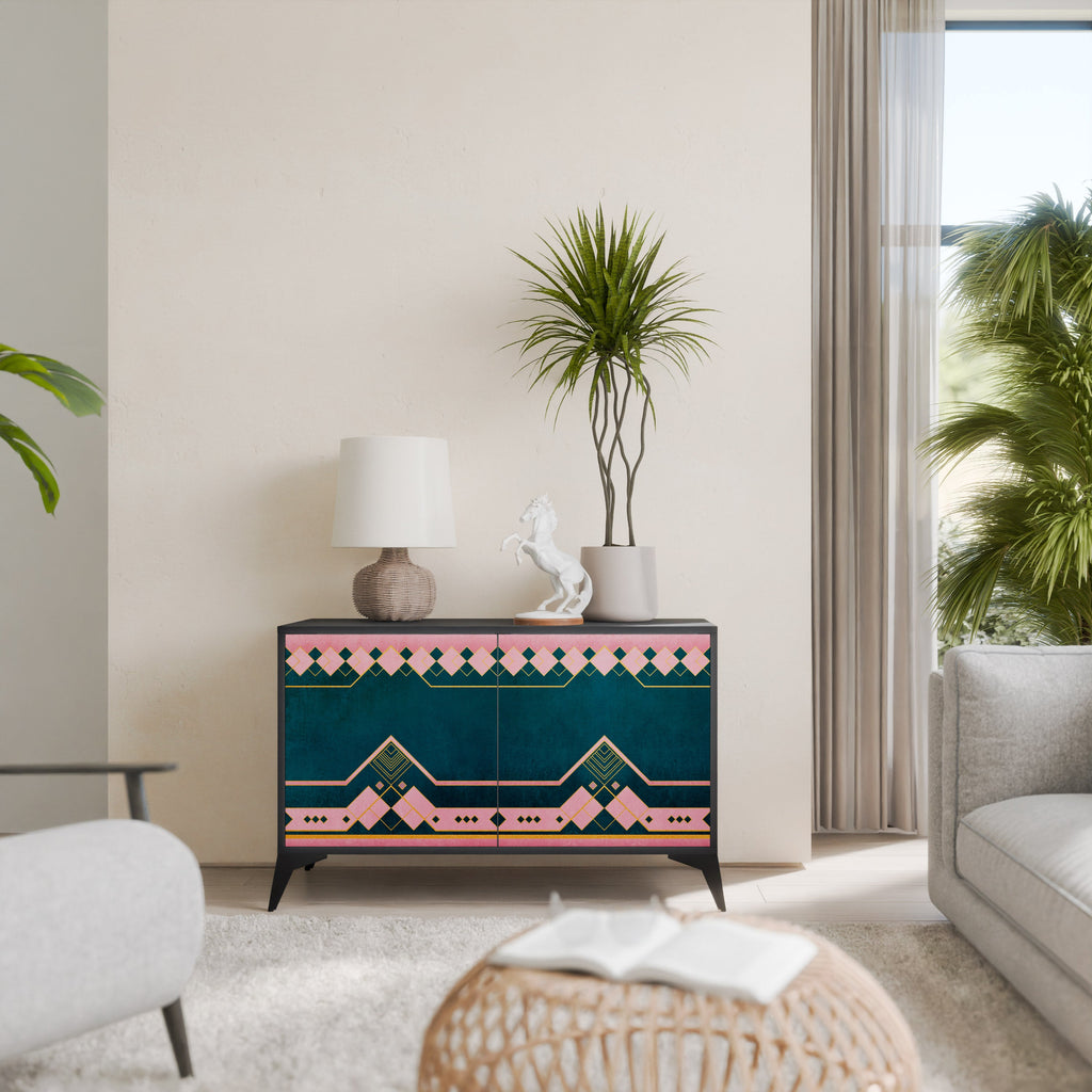 ROYAL COMPOSITION 2-Door Sideboard in Black Finish