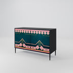 ROYAL COMPOSITION 2-Door Sideboard in Black Finish