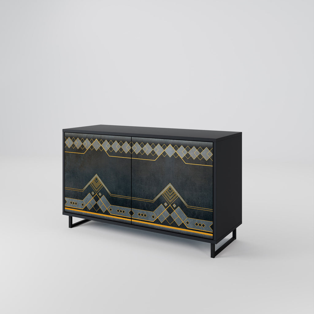 ROYAL ORDINARINESS 2-Door Sideboard in Black Finish