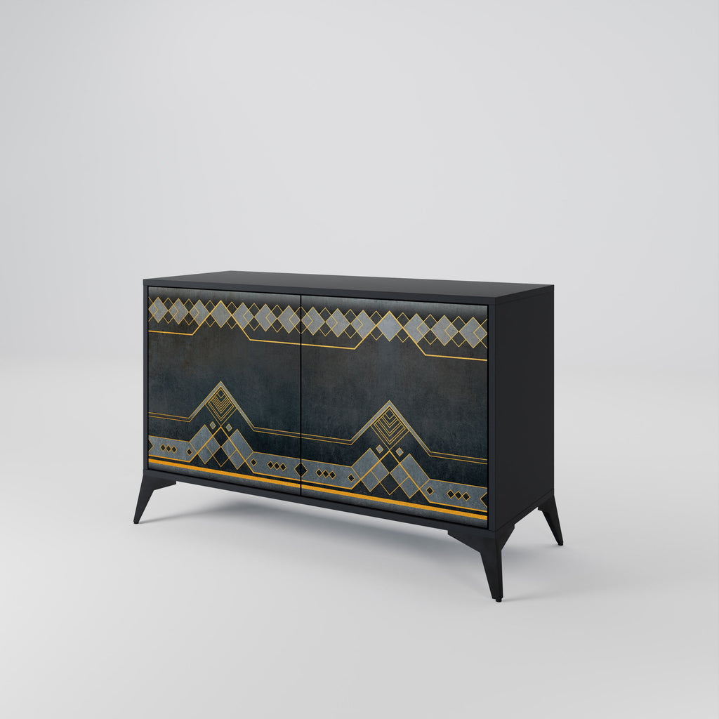 ROYAL ORDINARINESS 2-Door Sideboard in Black Finish