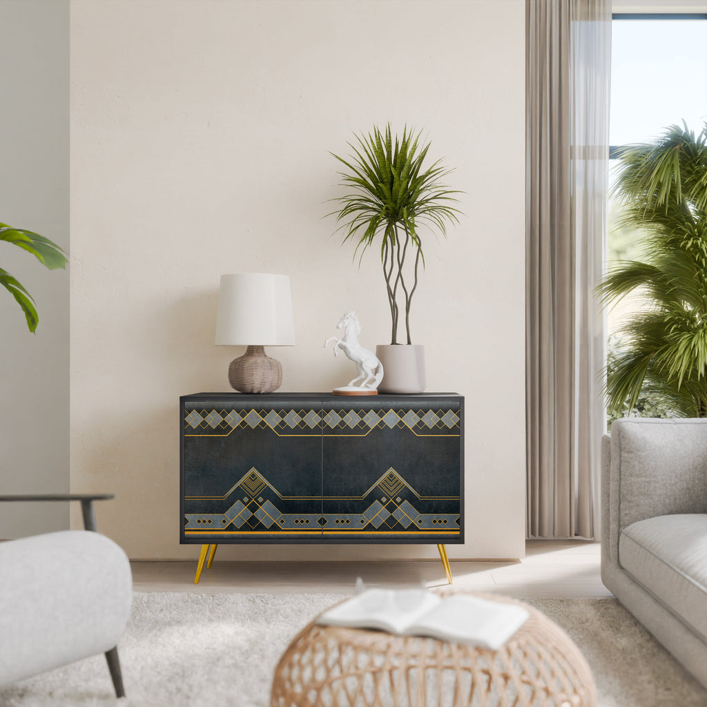 ROYAL ORDINARINESS 2-Door Sideboard in Black Finish