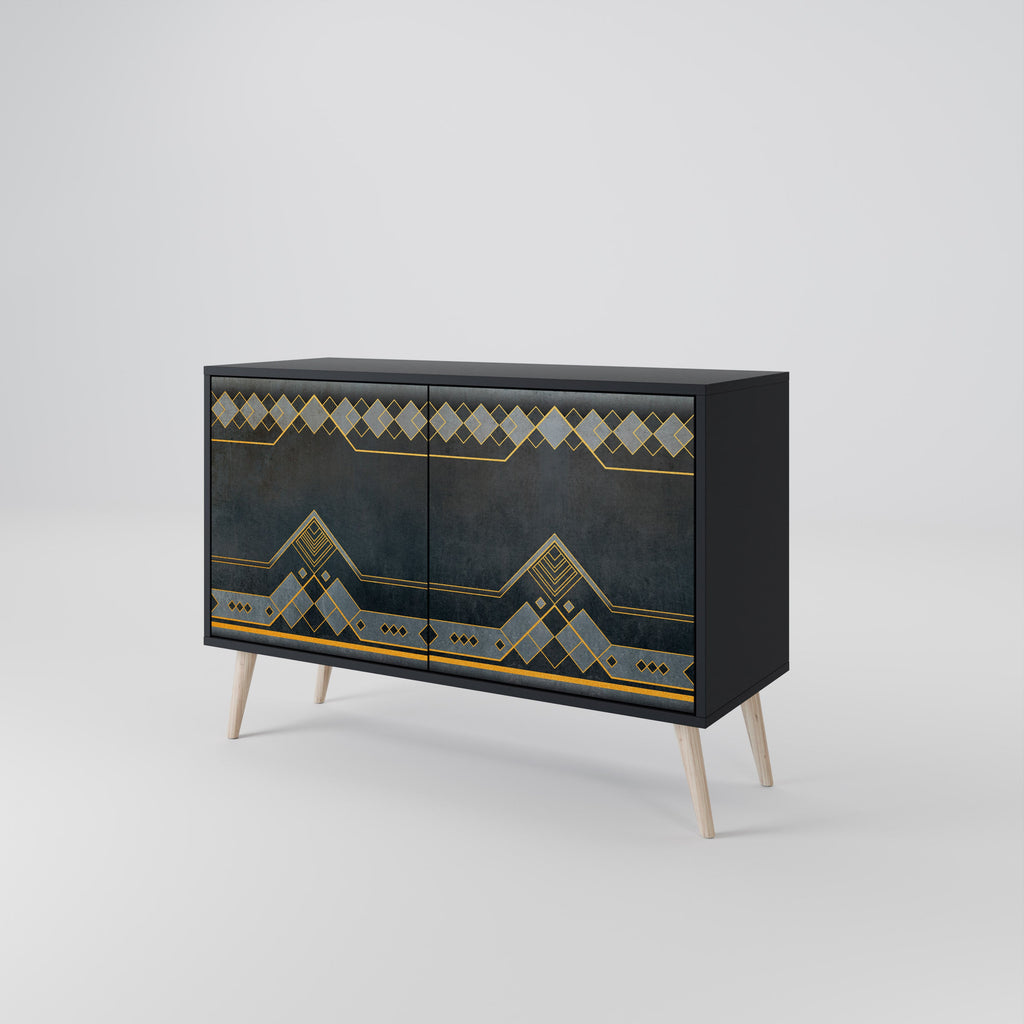 ROYAL ORDINARINESS 2-Door Sideboard in Black Finish