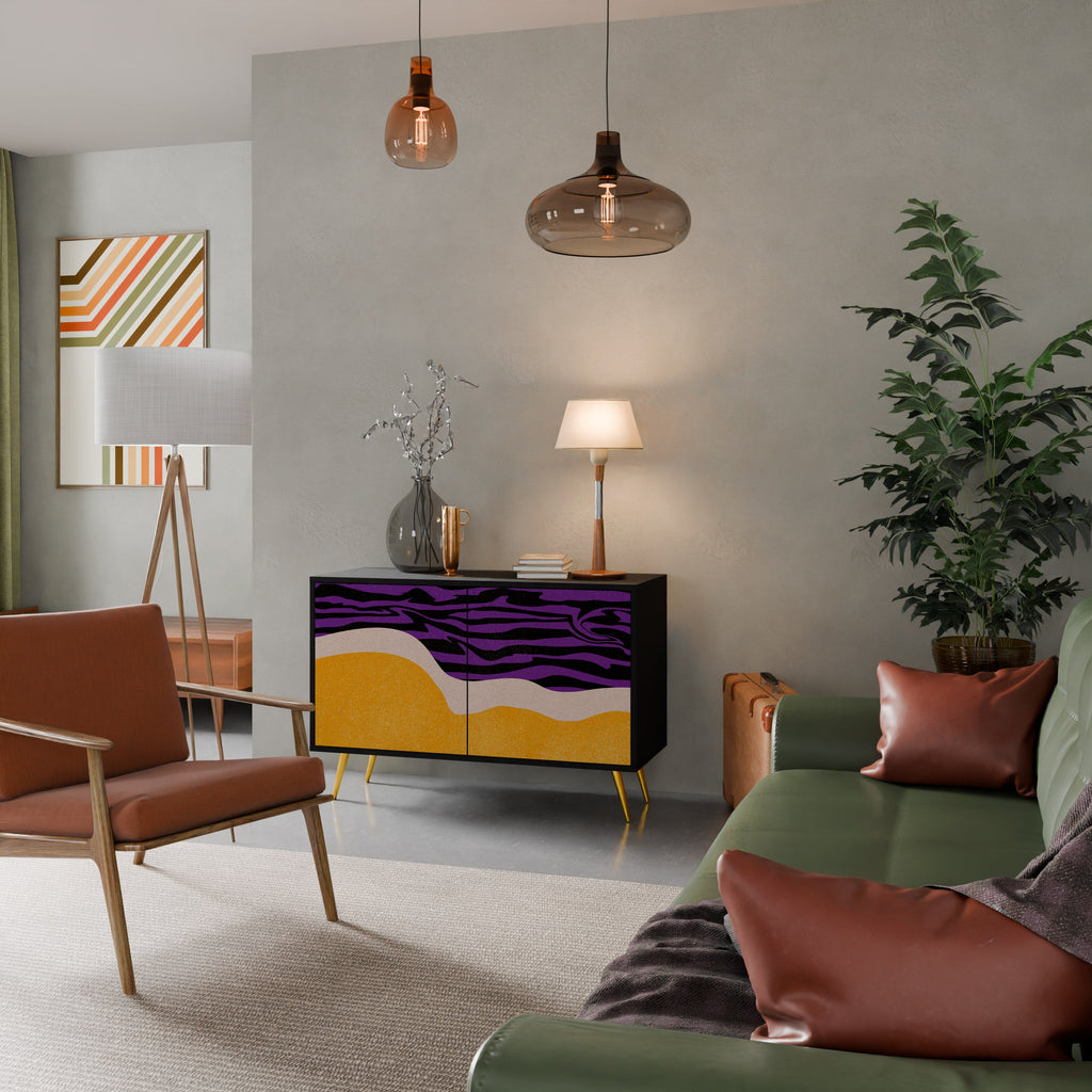 INDEPENDENT BORDER 2-Door Sideboard in Black Finish