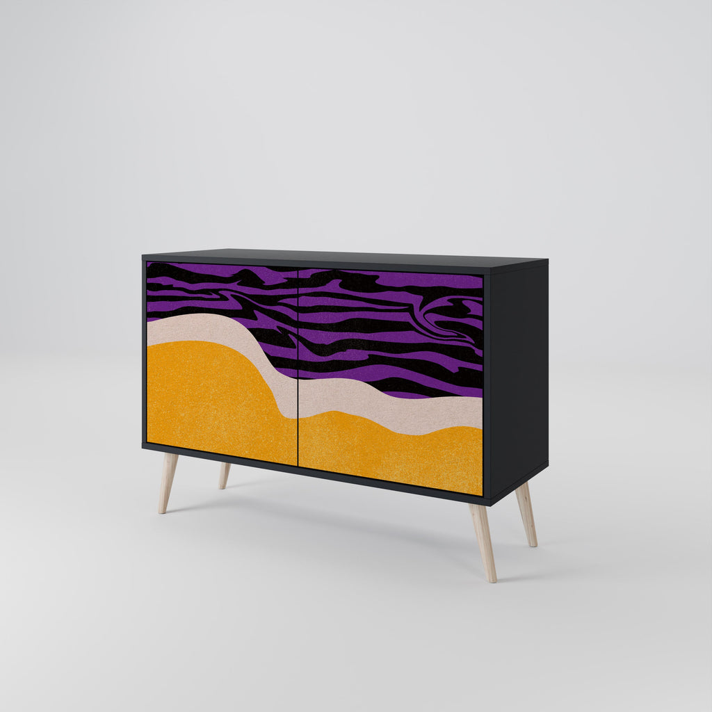 INDEPENDENT BORDER 2-Door Sideboard in Black Finish