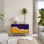 INDEPENDENT BORDER 2-Door Sideboard in Black Finish