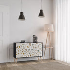 PIECES OF TOMORROW Aparador de 2 Portas em Acabamento Preto