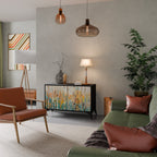 BIRCH KALEIDOSCOPE 2-Door Sideboard in Black Finish