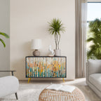 BIRCH KALEIDOSCOPE 2-Door Sideboard in Black Finish