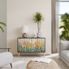 BIRCH KALEIDOSCOPE 2-Door Sideboard in Black Finish