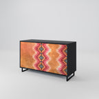 INDIAN FOLK 2-Door Sideboard in Black Finish
