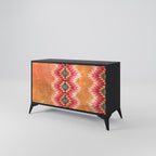 INDIAN FOLK 2-Door Sideboard in Black Finish