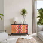 INDIAN FOLK 2-Door Sideboard in Black Finish