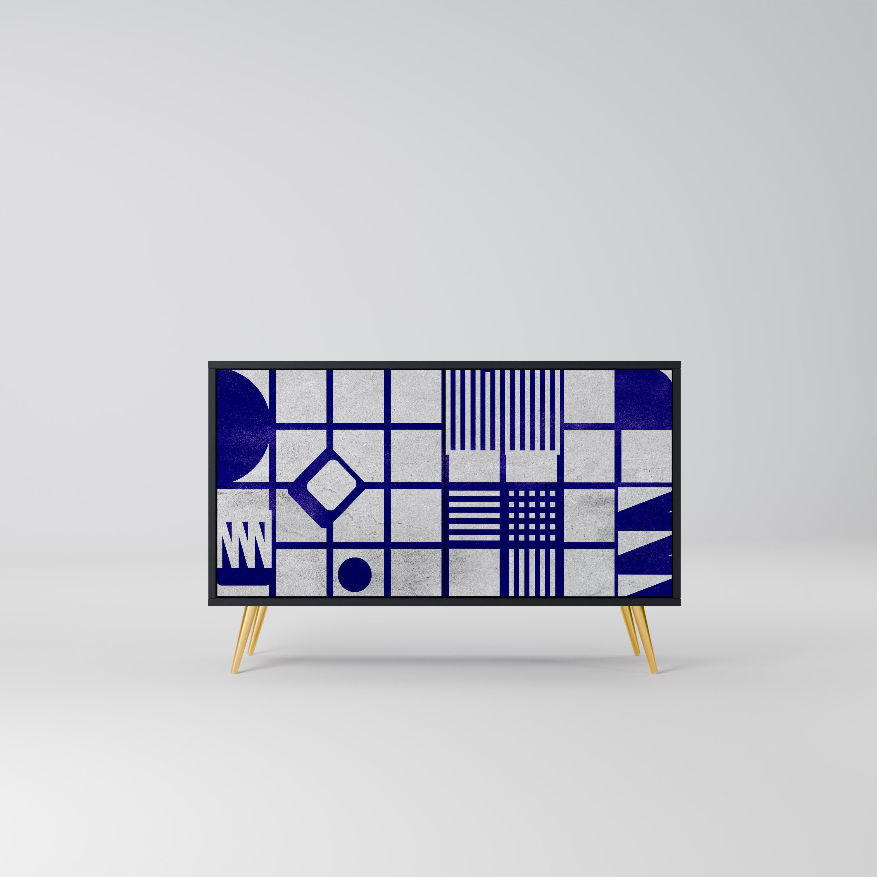 THE RIGHT PLACES Aparador de 2 Portas em Acabamento Preto