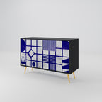 THE RIGHT PLACES Aparador de 2 Portas em Acabamento Preto