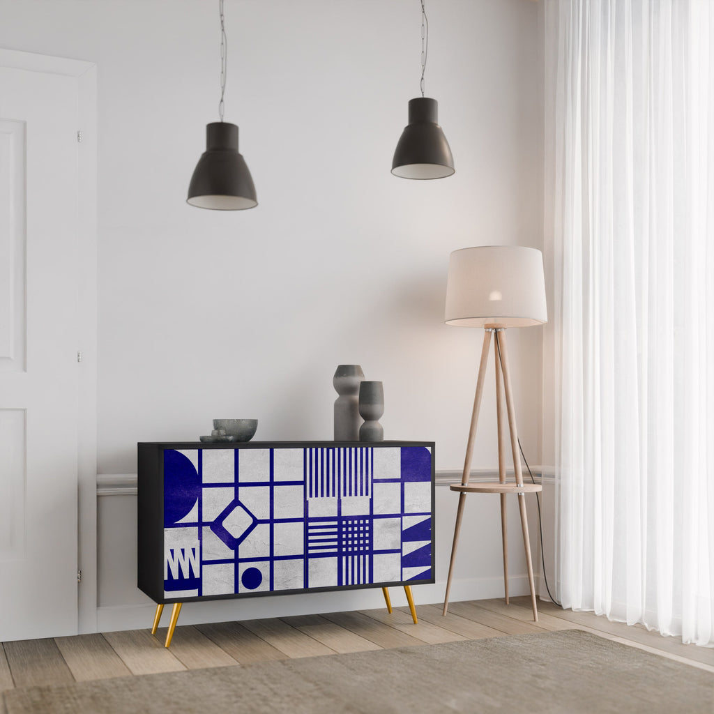 THE RIGHT PLACES Aparador de 2 Portas em Acabamento Preto