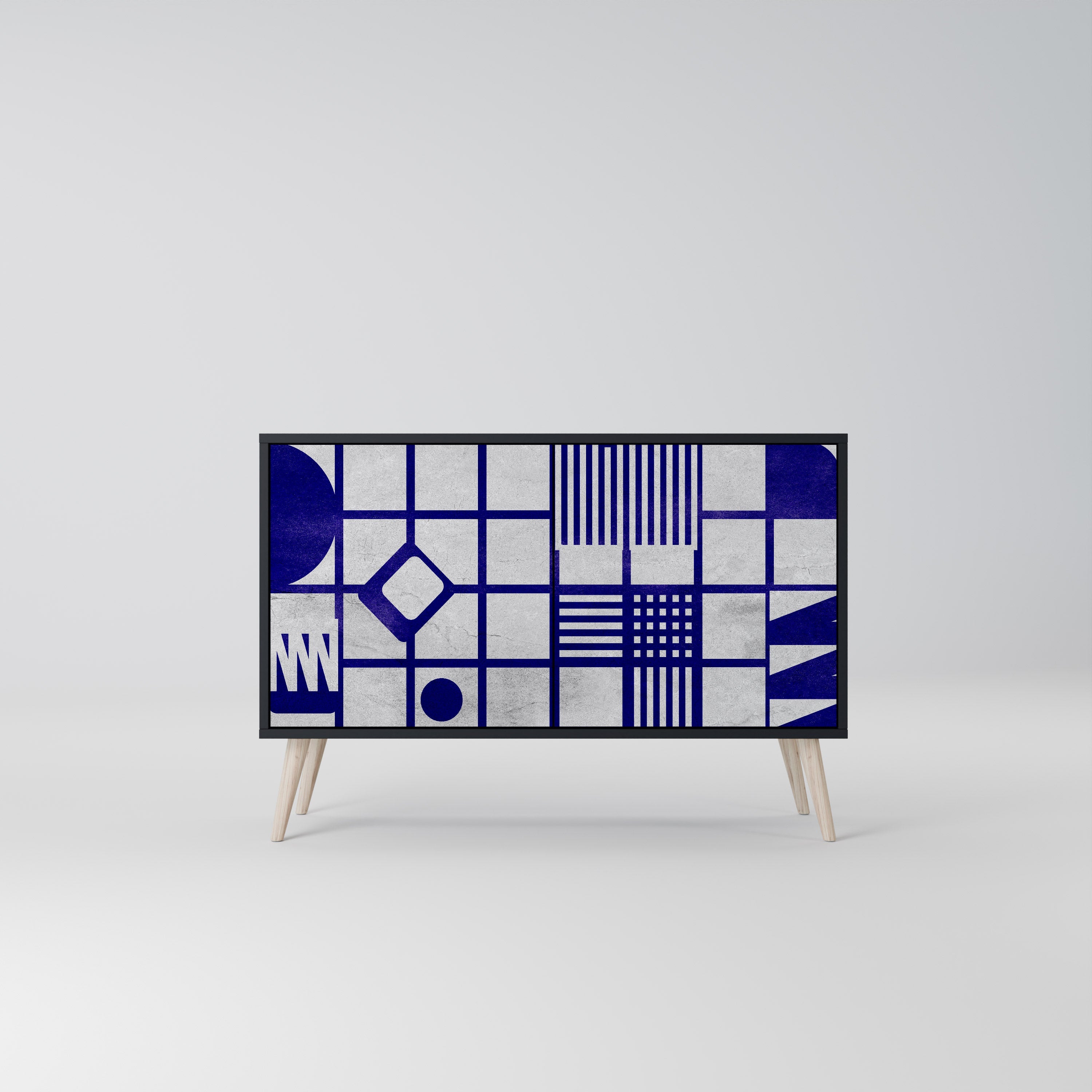 THE RIGHT PLACES Aparador de 2 Portas em Acabamento Preto