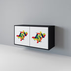 FUTURE SIGN 2-Door Sideboard in Black Finish