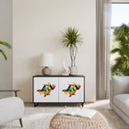 FUTURE SIGN 2-Door Sideboard in Black Finish