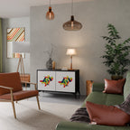 FUTURE SIGN 2-Door Sideboard in Black Finish