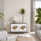 FUTURE SIGN 2-Door Sideboard in Black Finish