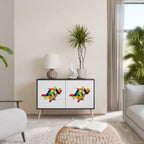 FUTURE SIGN 2-Door Sideboard in Black Finish