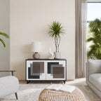 SHADOW SYNCHRONY Aparador de 2 Portas em Acabamento Preto