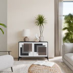 SHADOW SYNCHRONY Aparador de 2 Portas em Acabamento Preto