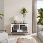 SHADOW SYNCHRONY Aparador de 2 Portas em Acabamento Preto