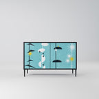 PATHS TO HAPPINESS 2-Door Sideboard in Black Finish