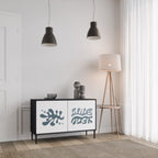 WONDERLAND VEGETATION Aparador de 2 Portas em Acabamento Preto