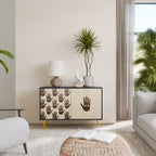 SEE MORE Aparador de 2 Portas em Acabamento Preto