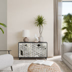 ASHEN ARIA 2-Door Sideboard in Black Finish