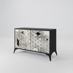 ASHEN ARIA 2-Door Sideboard in Black Finish