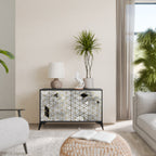 ASHEN ARIA 2-Door Sideboard in Black Finish