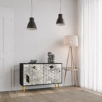 ASHEN ARIA 2-Door Sideboard in Black Finish