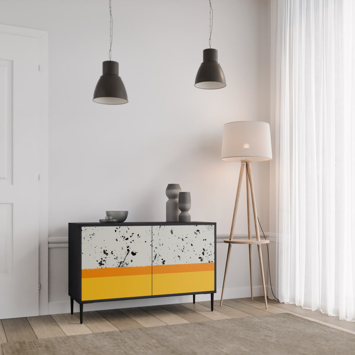 DYED BY ORANGE Aparador de 2 Portas