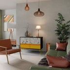 DYED BY ORANGE Aparador de 2 Portas em Acabamento Preto