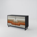 PECULIAR TRAIL 2-Door Sideboard in Black Finish