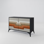 PECULIAR TRAIL 2-Door Sideboard in Black Finish