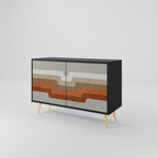 PECULIAR TRAIL 2-Door Sideboard in Black Finish