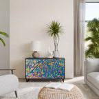 MEMORIES MAP Aparador de 2 Portas em Acabamento Preto