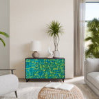 NOSTALGIC MEMORIES Aparador de 2 Portas em Acabamento Preto