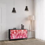KALEIDOSCOPIC CUBISM 2-Door Sideboard in Black Finish