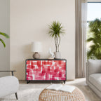 KALEIDOSCOPIC CUBISM 2-Door Sideboard in Black Finish