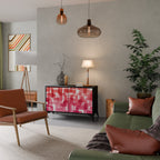 KALEIDOSCOPIC CUBISM 2-Door Sideboard in Black Finish