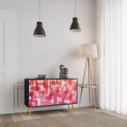 KALEIDOSCOPIC CUBISM 2-Door Sideboard in Black Finish