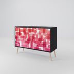 KALEIDOSCOPIC CUBISM 2-Door Sideboard in Black Finish