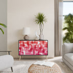 KALEIDOSCOPIC CUBISM 2-Door Sideboard in Black Finish