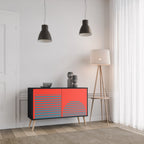 RISING GEOMETRY STARS 2-Door Sideboard in Black Finish