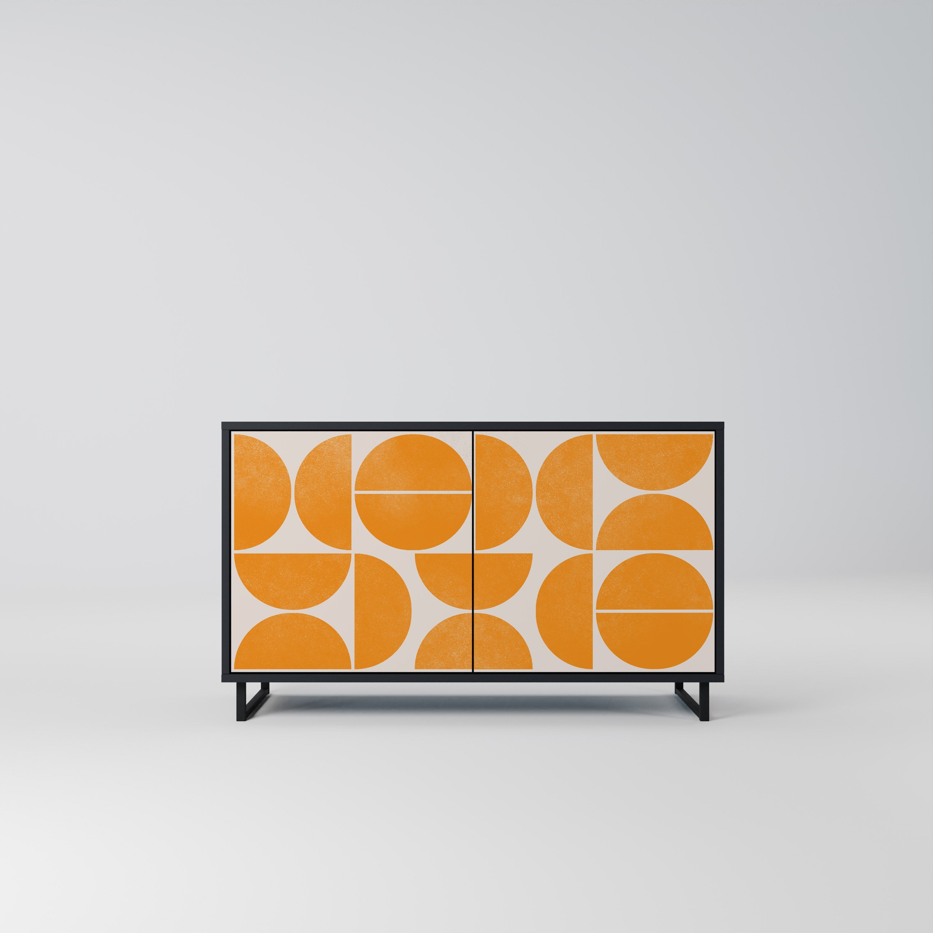 RECURRING DREAMS Aparador de 2 Portas em Acabamento Preto